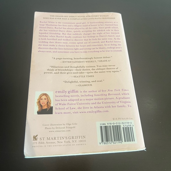Book. Something Borrowed by Emily Griffin. - Picture 2 of 2